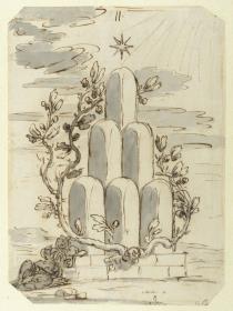 Chigi-Wappen mit Landschaft