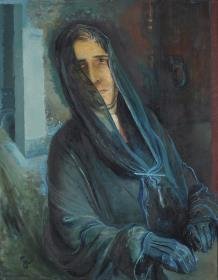 Frau mit Schleier