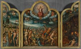 Triptychon mit dem Jüngsten Gericht