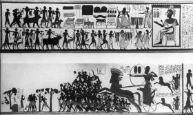 Triumpf Ramses II über die Äthiopier. Ägypten