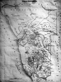 Karte von Südwest-Afrika