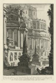Antikes Mausoleum in "Prima Parte di Architetture, e Prospettive Inventate"