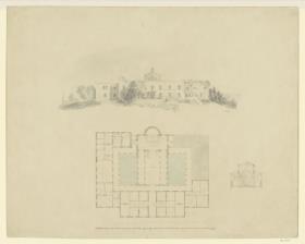 Missionsstation in Jerusalem, Ansicht und Grundriss