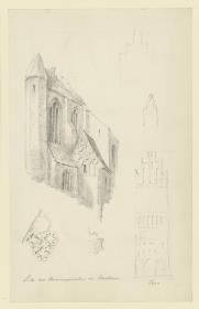 Anklam, Marienkirche Seitenansicht, Architekurdetails