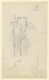 Frankfurt a. d. Oder, St. Marienkirche, Portal des nördlichen Südschiffs mit Eisenbeschlag, Details