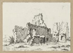 Landschaft mit Ruinen