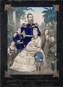 Kaiserl. Königl. Hoheit Friedrich Wilhelm Kronprinz v. Preußen nebst Gemahlin Victoria, geb. Princels Royal v. England u. Familie