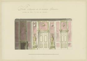 Chinesisches Haus in Drottningholm/ Schweden, Innenansicht, revetue de stuc, & orne de bronze