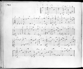 Notenblatt - Autograph von Denis Gaultier