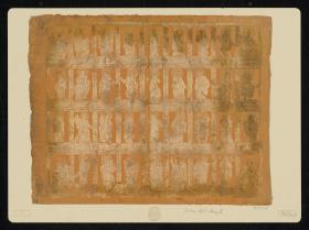 Brokatpapier (Blatt mit 36 Heiligen)