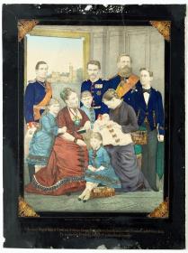 Se. Kaiserl. Königl. Hoheit Friedrich Wilhelm, Kronprinz des Deutschen Reiches u. von Preußen nebst Gemahlin Victoria, geb. Princeß Royal v. England und Familie