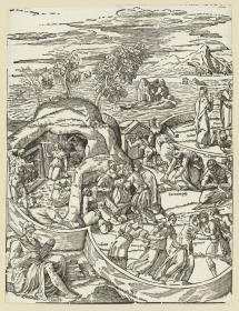 Tabula Cebetis (bestehend aus drei Holzschnitten, linker Teil)