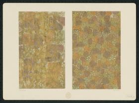 Brokatpapier (Ranken mit Blüten)