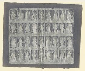 Brokatpapier (Blatt mit 36 Heiligen)