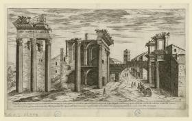 Foro di Nerva / Nervaforum (Blatt 6 aus der Serie:I Vestigi Dell'Antichità Di Roma: Raccolti Et Ritratti In Perspettiva Con Ogni Diligentia)