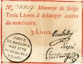 Mainz: 3 Livres 1793
