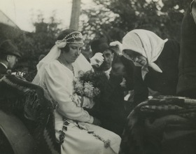 Braut nach der Hochzeit