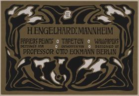 H. Engelhard Mannheim Tapeten, entworfen von Prof. Otto Eckmann Berlin