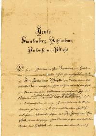 Amts Frankenberg mit Sachsenburg Unterthanen Pflicht.