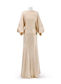 Champagnerfarbenes Abendkleid