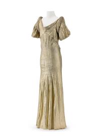 Abendkleid aus Goldlamé