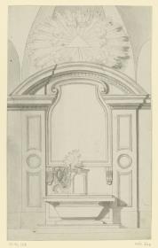 Altar und Altarrahmung, mit Quarantore - Dekoration