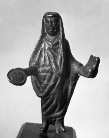 Statuette eines Opfernden. Togatus capite velato. Genius