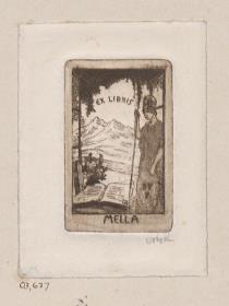 Exlibris Mella (Mella Glaser)