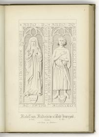 Rudolf von Rüdesheim, gest. 1332 und seine Tochter Irmengard, gest. 1321, Kirche von Gabsheim