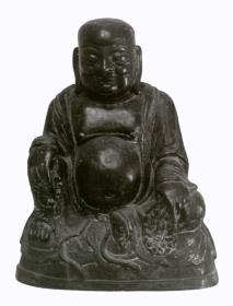 Lachender Maitreya (xiaokou milefo 笑口彌勒佛); Mönch Budai (budai heshang 布袋和尚); "Dickbauchmaitreya" (da duzi milefo 大肚子彌勒佛); Mönch Budai (budai heshang 布袋和尚); Budai, der Ehrenwerte 布袋尊著