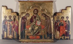 Triptychon mit Deesis