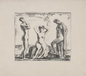Drei Frauen am Meer