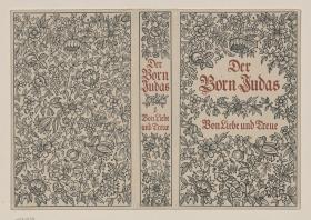 Probedruck des Einbands von Bin-Gorion, Der Born Judas