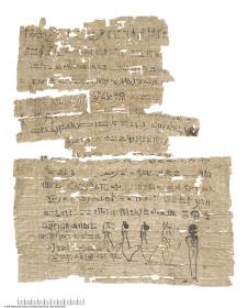 Hieratischer Papyrus mit einer Kurzfassung des Buches vom Atmen für Phaminis