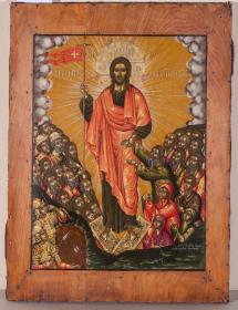Ikone mit der Auferstehung Christi