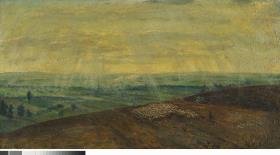 Thüringer Landschaft mit Schafherde
