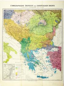 Ethnographische Übersicht des Europäischen Orients zusammengestellt von H. Kiepert, Berlin im Mai 1876.