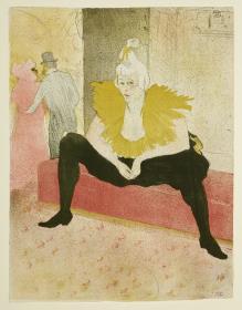 La clownesse assise Mademoiselle Cha-u-Kao (Blatt 3 aus: "Elles")