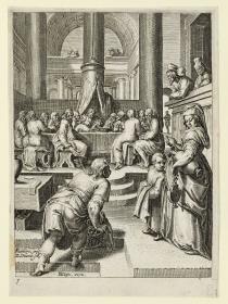 Das Abendmahl, Blatt 2 aus der Folge "Die Passion Christi"