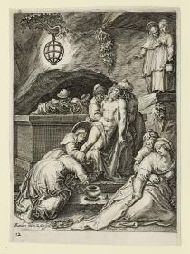 Die Grablegung, Blatt 13 aus der Folge "Die Passion Christi"