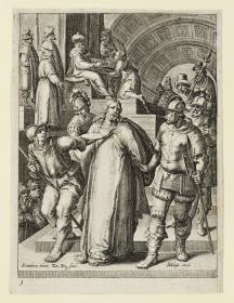Christus vor Pilatus, Blatt 6 aus der Folge "Die Passion Christi"