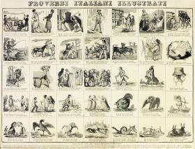Proverbi italieni illustradi.