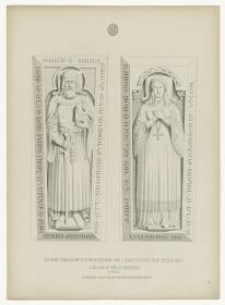 Konrad, Landgraf v. Meissen und der Lausitz, gest. 1157, und seine Gemalin, Lucardis von Schwaben, gest. 1145, Kloster Petersberg, Halle