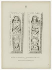 Friedrich, Graf von Brena, gest. 1182 und Dietrich Markgraf von der Lausitz, gest. 1185, Kloster Petersberg, Halle
