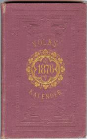 Trowitzsch's Volks-Kalender 1876