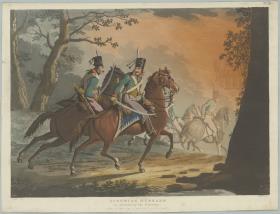 Austrian Hussars in pursuit of the enemy