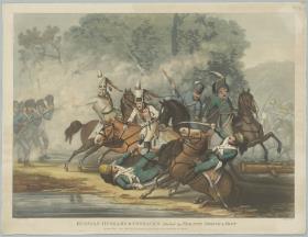 Russian Hussars & Cossacks Attacked by French Horse & Foot