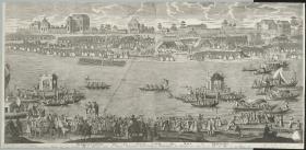 Representation de la Joute sur le Mayn à Francfort, le 25 aoust 1741