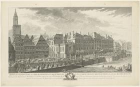 Représentation de la Cérémonie dans laquelle les vins d’honneur furent offerts à Sa Majesté Louis XV., Strasbourg, 6 Octobre 1744