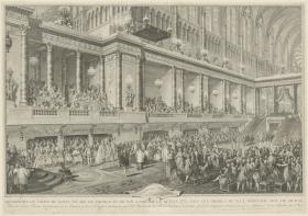 Décoration du Sacre de Louis XVI a Reims, le 11 Juin 1775